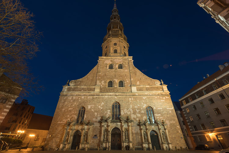 St Peter at night