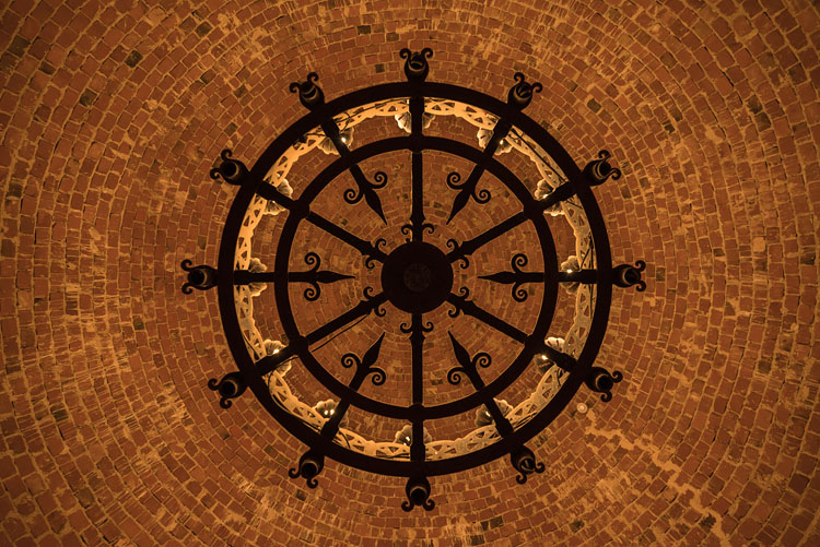 Ceiling of tower