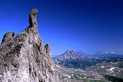 Tower and volcanoes
