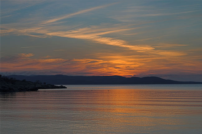 Evening over Adriatic Sea
