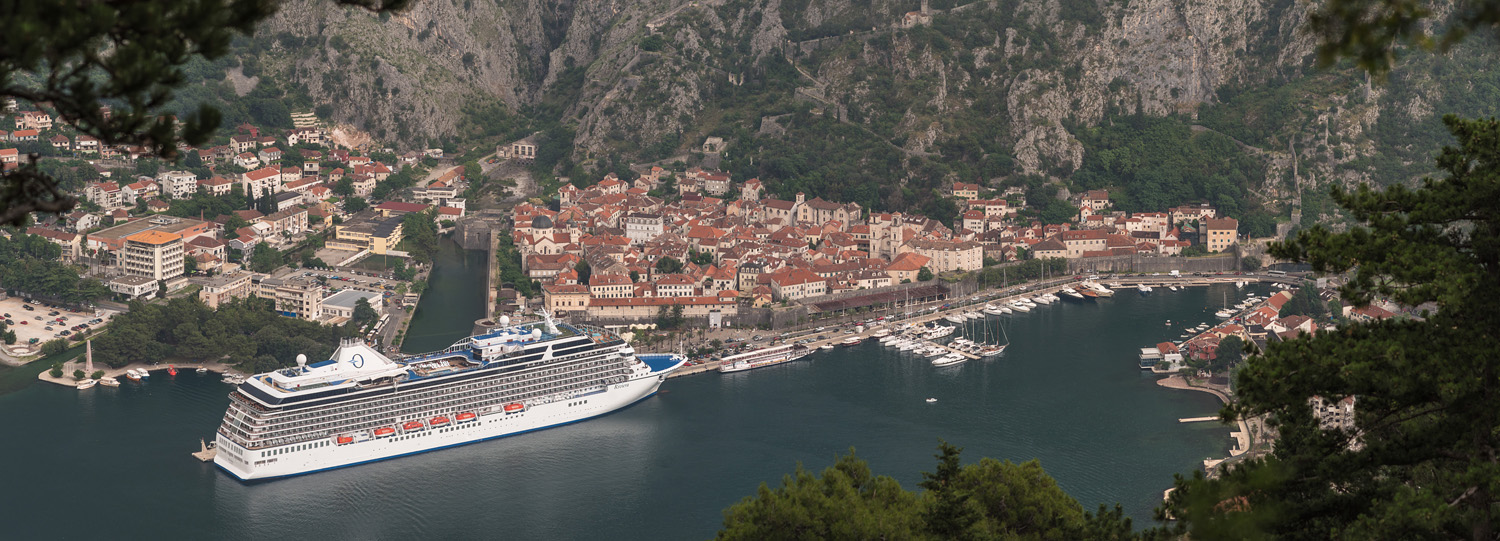 Cruise ship at Kotor