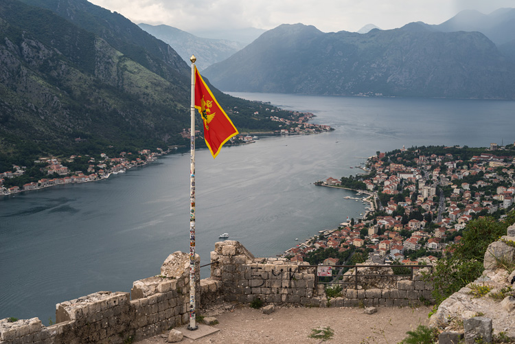 Flag on Kotor fortress