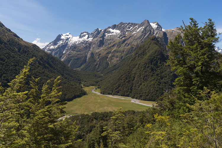 Over Routeburn Flats